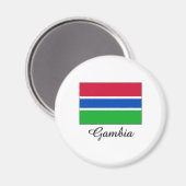 Aimant Gambie Drapeau (Recto/Verso)