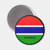 Aimant Gambie Roundel qualité Drapeau (Recto/Verso)