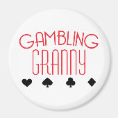 Aimant Gambling Granny (Devant)