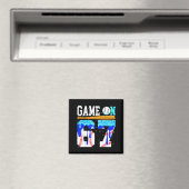 Aimant Game On 67 Baseball Drip Six Seven Mème 6 7 Annive (In Situ (Lave-vaisselle))