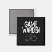 Aimant Game Warden menottes Lazy Costume Halloween (Recto/Verso)