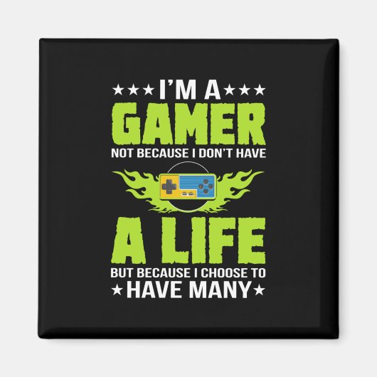 Aimant Gamer Am A Gamer (Devant)