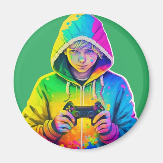 Aimant Gamer Boy (Devant)