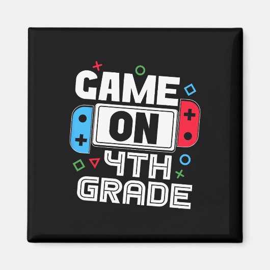 Aimant Gamer Ck To School Funny Game 4th Grade Kids Boys (Devant)