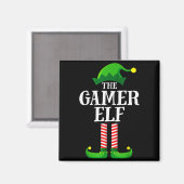 Aimant Gamer Elf Matching Family Group Christmas Party Py (Recto/Verso)