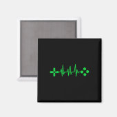 Aimant Gamer Geeks Heartbeat Gaming (Recto/Verso)