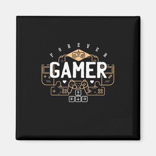 Aimant Gamer Gift | Forever Gamer (Devant)