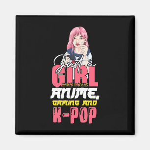 Aimant Gamer Girl Juste Une Fille Qui Aime Le Jeu Anime E