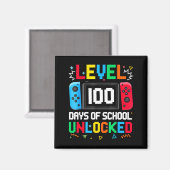 Aimant Gamer Level Unlocked 100 Days Of School Student Bo (Recto/Verso)