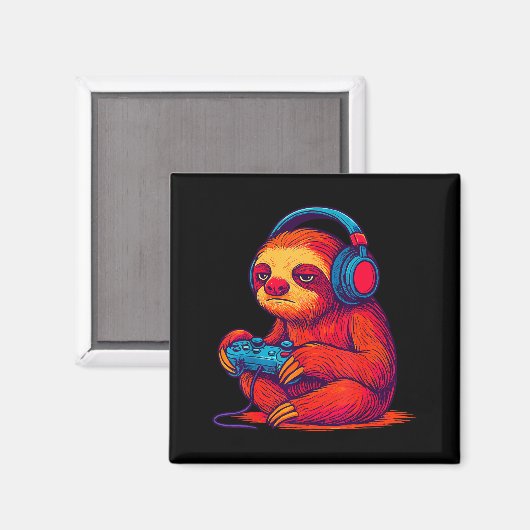 Aimant Gamer Sloth (Recto/Verso)