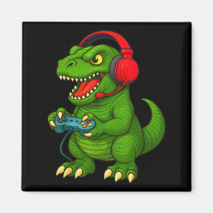 Aimant Gamer T Rex Dinosaure Jeux Vidéo Garçons Adolescen