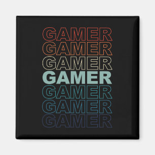 Aimant Gamer Vintage Retro Jeux Vidéo Jeux Vidéo Jeu Vide