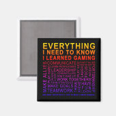 Aimant Gamer word Cloud Wisdom (Recto/Verso)