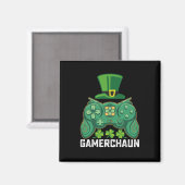 Aimant Gamerchaun Gamer Jeux de jeu Saint Patrick's Day (Recto/Verso)