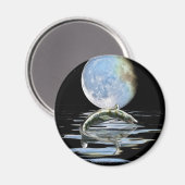 Aimant Gamme de cadeaux préhistoriques MOSASAUR & MOON (Recto/Verso)