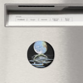 Aimant Gamme de cadeaux préhistoriques MOSASAUR & MOON (In Situ (Lave-vaisselle))