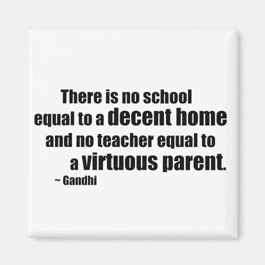 Aimant Gandhi Homeschool (Devant)