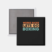 Aimant Gants de boîte - Fighter Sparring Boxer (Recto/Verso)