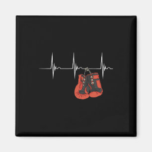 Aimant Gants de boxe Battement de coeur Ekg Pouls Mma Box