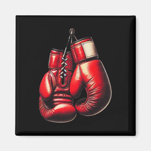 Aimant Gants de boxe Boxe rouge Boxer Sport Boxer Kickbox (Devant)