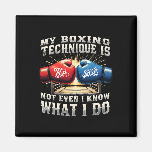 Aimant Gants de boxe de chasse - Citation de gymnase amus