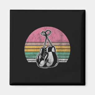 Aimant Gants de boxe Style rétro Couleurs de coucher de s