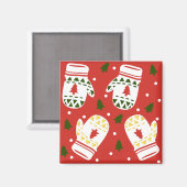 Aimant Gants d'hiver dorés (Recto/Verso)