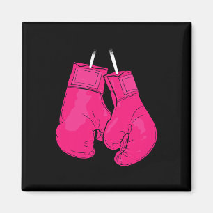 Aimant Gants en boîte rose Cool de sensibilisation au can