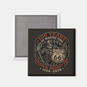 Aimant Garage de motard squelette objet de collection (Recto/Verso)