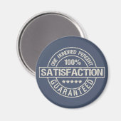 Aimant GARANTIE DE SATISFACTION (Recto/Verso)