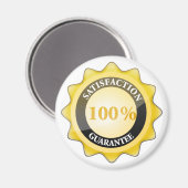Aimant Garantie de satisfaction 100% (Recto/Verso)