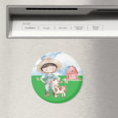 Aimant Garçon de la ferme (In Situ (Lave-vaisselle))