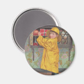 Aimant Garçon en Raincoat (Recto/Verso)