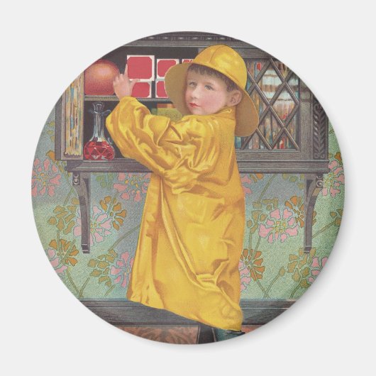 Aimant Garçon en Raincoat (Devant)