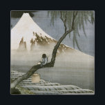 Aimant Garçon et Mont Fuji Hokusai Art japonais<br><div class="desc">Boy et Mt. Fuji 葛 飾 北 "富 と " peinture sur soie, 1839 Garçon assis sur une branche d'arbre jouant une flûte au premier plan, Mt. Fuji au loin. Freer Gallery, Smithsonian, Washington D.C. Katsushika Hokusai (octobre ou novembre 1760-mai 10, 1849) était un artiste japonais, peintre ukiyo-e et graveur...</div>