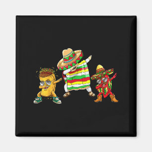 Aimant Garçon Mexicain Dabant Poncho Cinco De Mayo Drôle