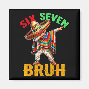 Aimant Garçon mexicain dabbing cinco de mayo six sept bru