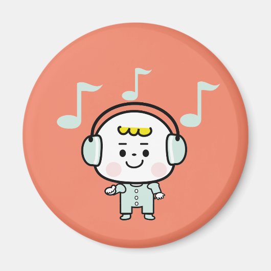Aimant garçon musical (Devant)