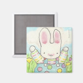 Aimant garçon poka dot lapin (Recto/Verso)