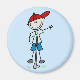 Aimant Garçon T-shirts et cadeaux Golfer