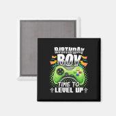 Aimant Garçon Temps De Monter Vidéo Jeu Anniversaire Cade (Recto/Verso)