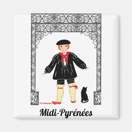 Aimant Garçonnet de Midi-Pyrénées, France (Devant)