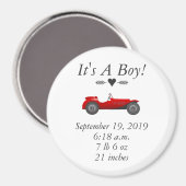 Aimant Garçons Chambre classique Cadeaux de voiture Sweet (Recto/Verso)