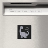 Aimant Garçons drôles Éclipse solaire Dino 04 08 (In Situ (Lave-vaisselle))