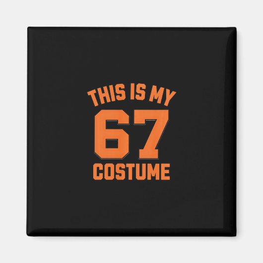 Aimant Garçons enfants mème Brainrot 67 C'est mon Hallowe (Devant)