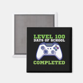 Aimant Garçons Niveau 100 Jours D'École Terminé (Recto/Verso)
