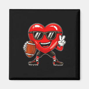 Aimant Garçons Valentines Jour Coeur Jouer Football Garço