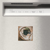 Aimant Garde de l'annonce de grossesse Bohème Neutre  (In Situ (Lave-vaisselle))