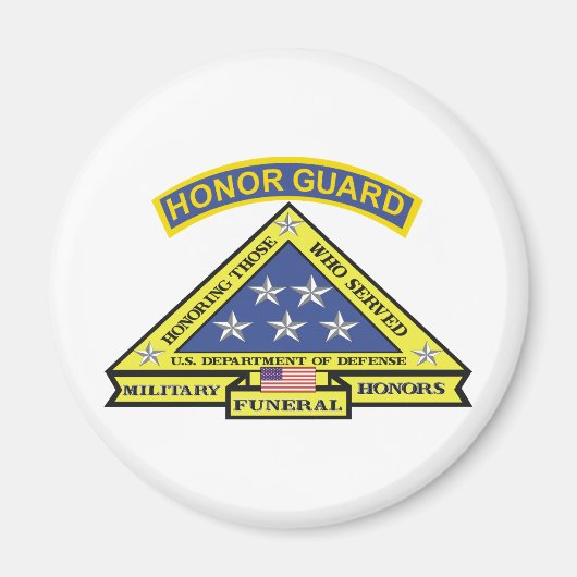 AIMANT GARDE D'HONNEUR MILITAIRE FUNÉRAIRE (Devant)