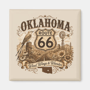 Aimant Garde-mémoire de la Prairie de la Route 66 de l'Ok